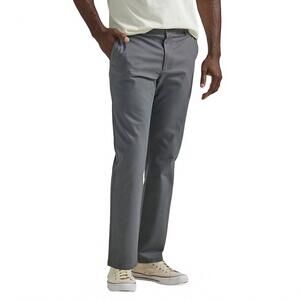 NEW LEE JEANS men's extreme motion flat front slim straight leg pants in painter
